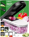 Fullstar Vegetable Chopper, Cheese Slicer, Food Chopper, Veggie Chopper, Onion Chopper, Vegetable Chopper with Container, Mandoline Slicer & Cheese