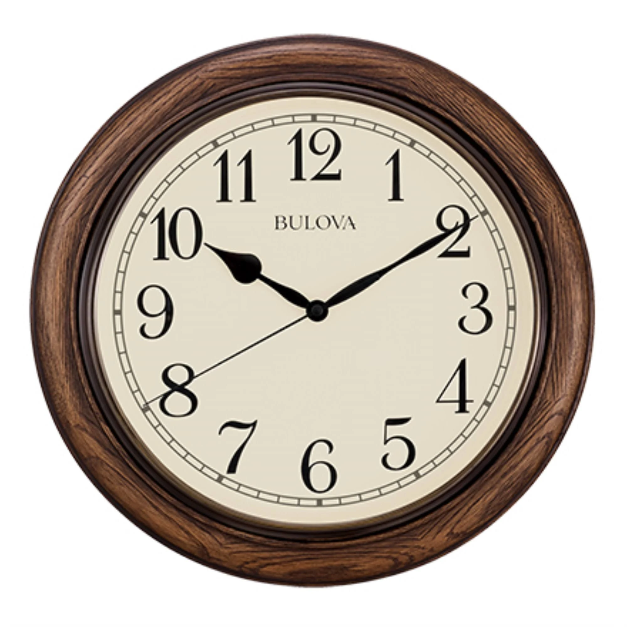 16 in. H x 16 in. W Wall Clock with Solid Oak Case