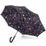 Totes Reverse Close Umbrella with Auto Close Technology Galaxy One Size