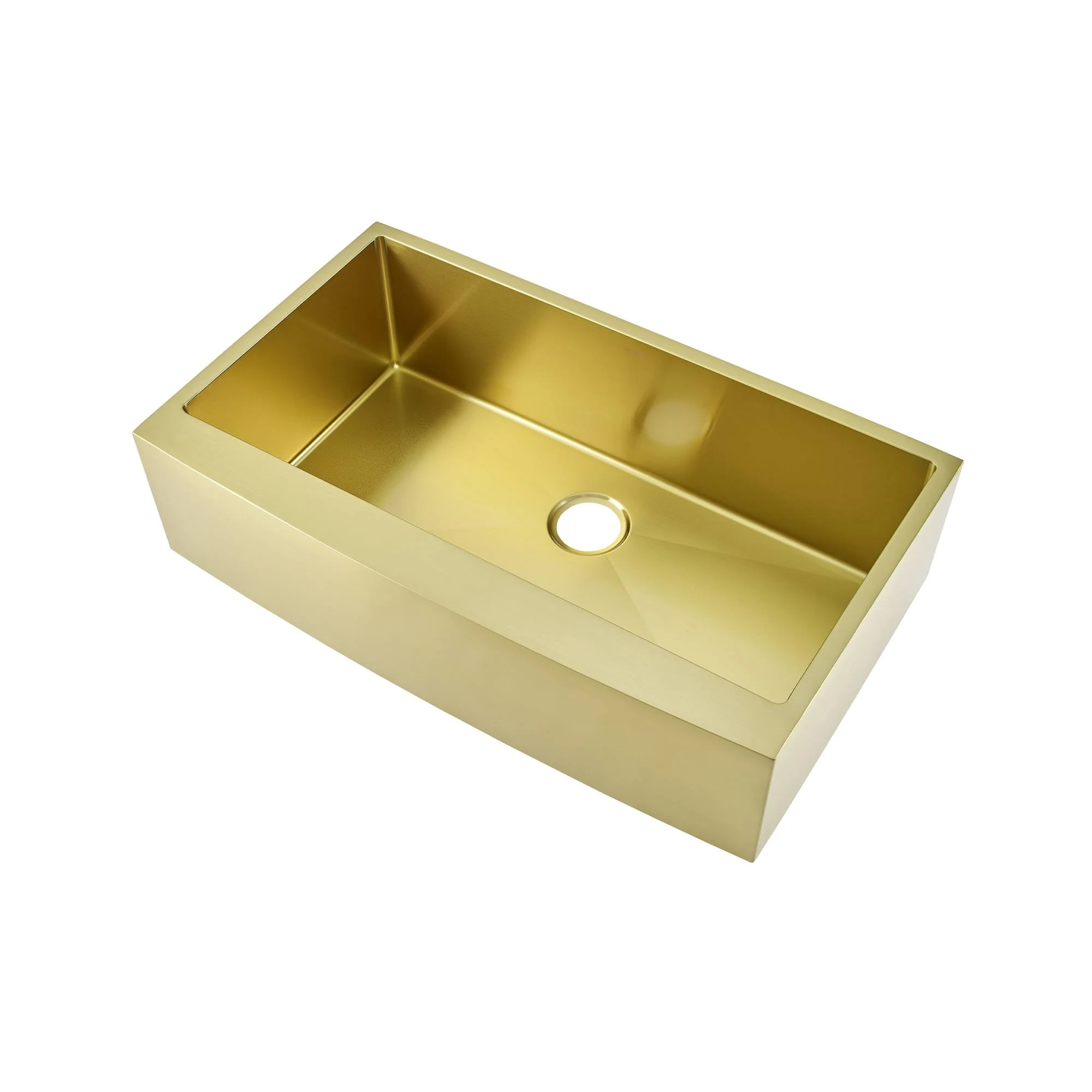 Swiss Madison Rivage 36 x 21 Stainless Steel, Single Basin, Farmhouse Kitchen Sink with Apron in Gold