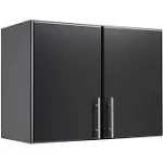 Prepac Elite Stackable Wall Cabinet, Black, 32"