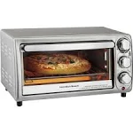 Hamilton Beach 4-Slice Stainless Steel Toaster Oven, Multicolor