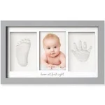 KeaBabies Duo Baby Handprint & Footprint Keepsake Frame