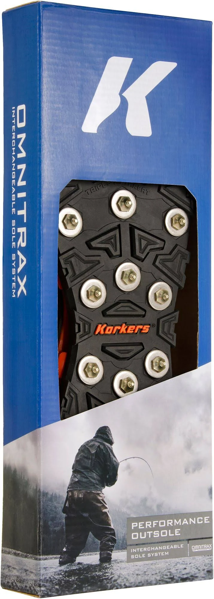 Korkers OmniTrax v3.0 Triple Threat Sole - Carbide Spike, Size 05