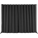 VEVOR Room Divider 8 ft x 10 ft Portable Panel Room Divider with Wheels Curtain Divider Stand Room Divider Privacy Screen for Office Bedroom Dining