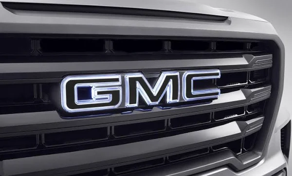 GMC Accessories Front Illuminated GMC Emblem in Black (FOR Vehicles with MultiPro Tailgate)