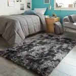 Ophanie Rugs for Bedroom, Machine Washable Fluffy Shaggy Soft Area Rug, Non-Slip Indoor Floor Carpet for Living Room, Kids Boys Teen Dorm Home Decor