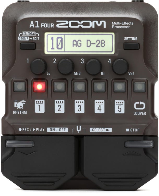 Zoom A1 Four Acoustic Multi-Effects Processor