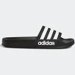 Adidas Kids Adilette Shower Slides Black/White 1