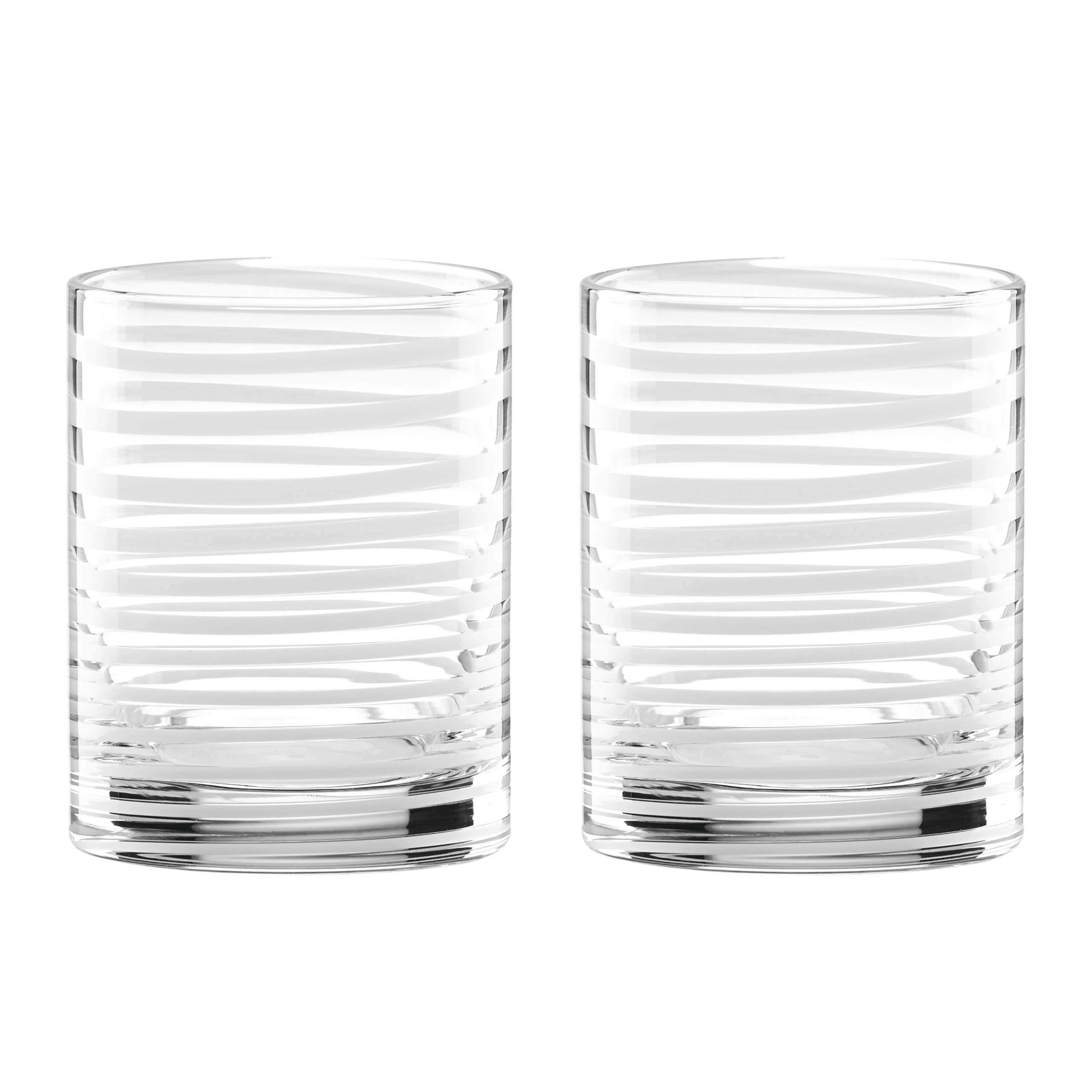 Kate Spade New York Charlotte Street White Double Old Fashioned Glasses (Set of 2)