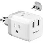 TESSAN Travel Adapter US to UK