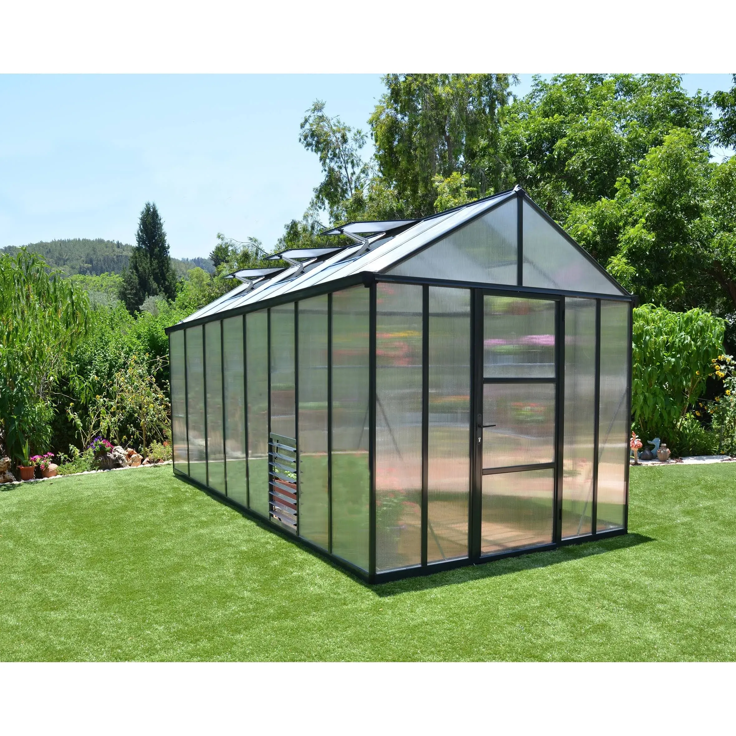 Palram Glory 8 ft. W x 16 ft. D Greenhouse