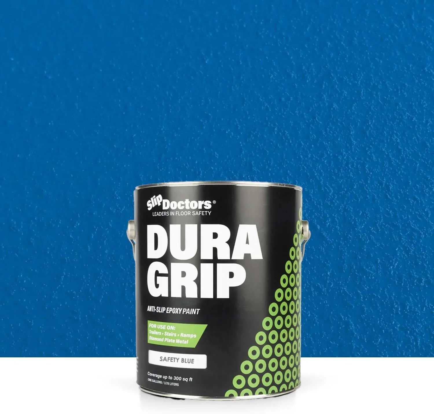 Dura Grip Anti-Slip Paint (Gallon, Amber Clear) for Concrete, Wood, Tile and Metal – Non-Skid Coating for Floor, Decking and Ramps – Non-Slip Epoxy Paint