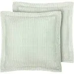 Laura Ashley Ticking Stripe Euro Sham, Green