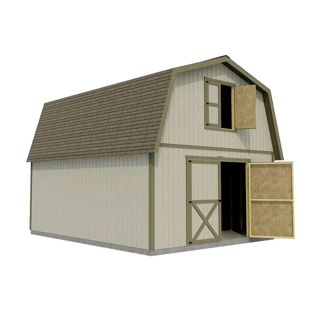 Best Barns Roanoke 16x20 Wood Shed