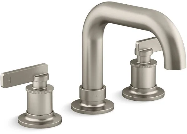 Castia by Studio McGee Deck-Mount Bath Faucet Trim Vibrant Brushed Nickel