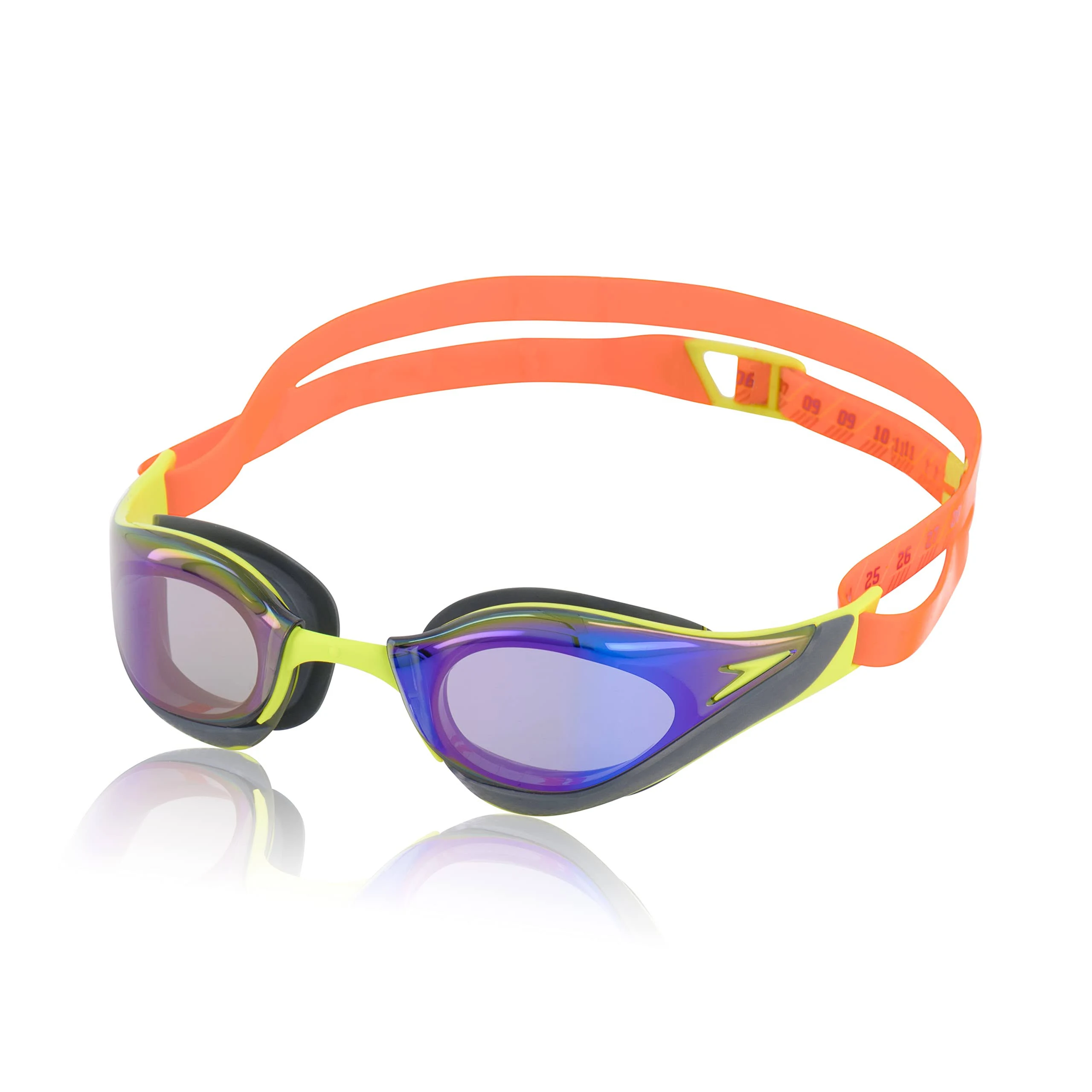 Speedo unisex-adult Swim Goggles Mirrored Fastskin Pure Focus