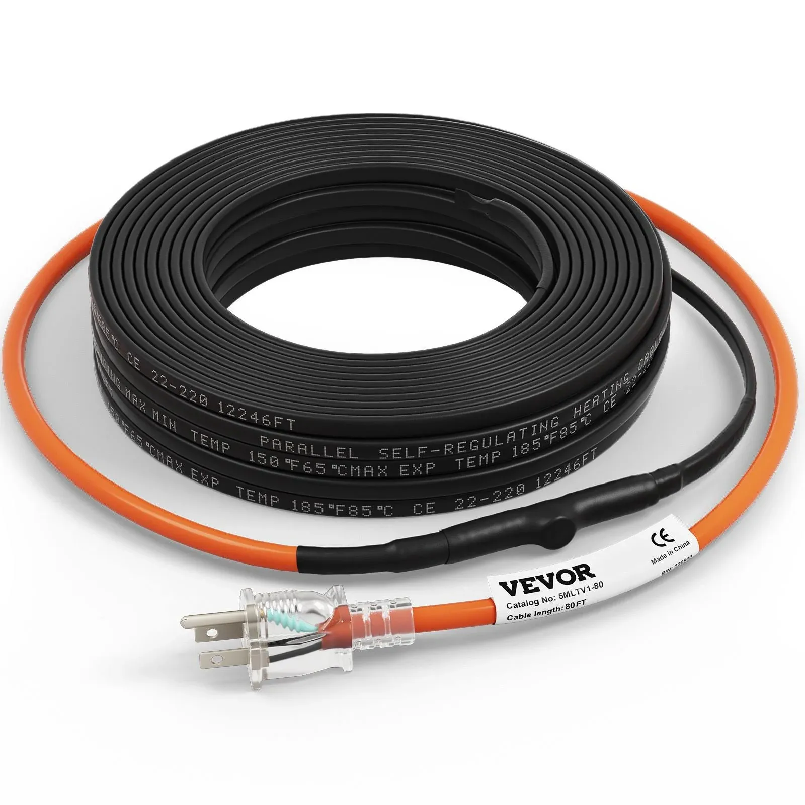 VEVOR Self-Regulating Pipe Heating Cable