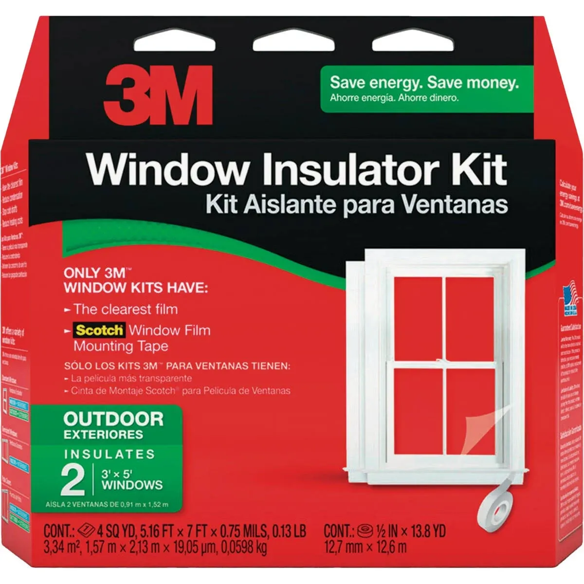 3M Outdoor 2 Window Insulator Kit