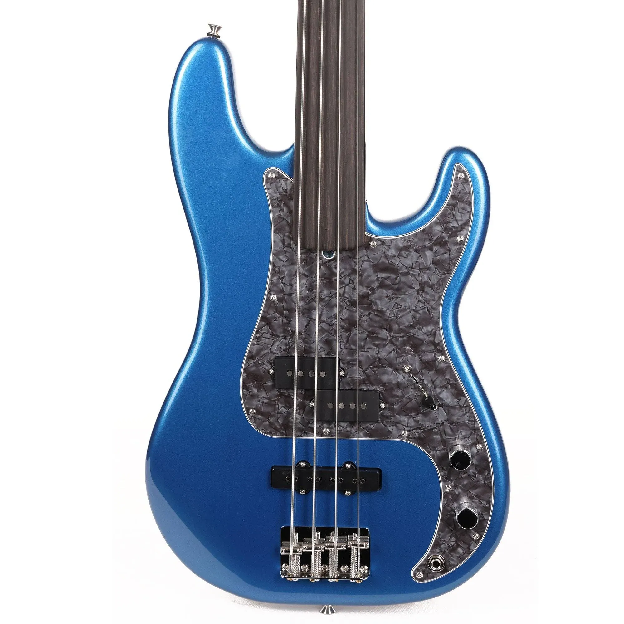 Fender Tony Franklin Fretless Precision Bass, Ebony Fingerboard, Lake Placid Blue