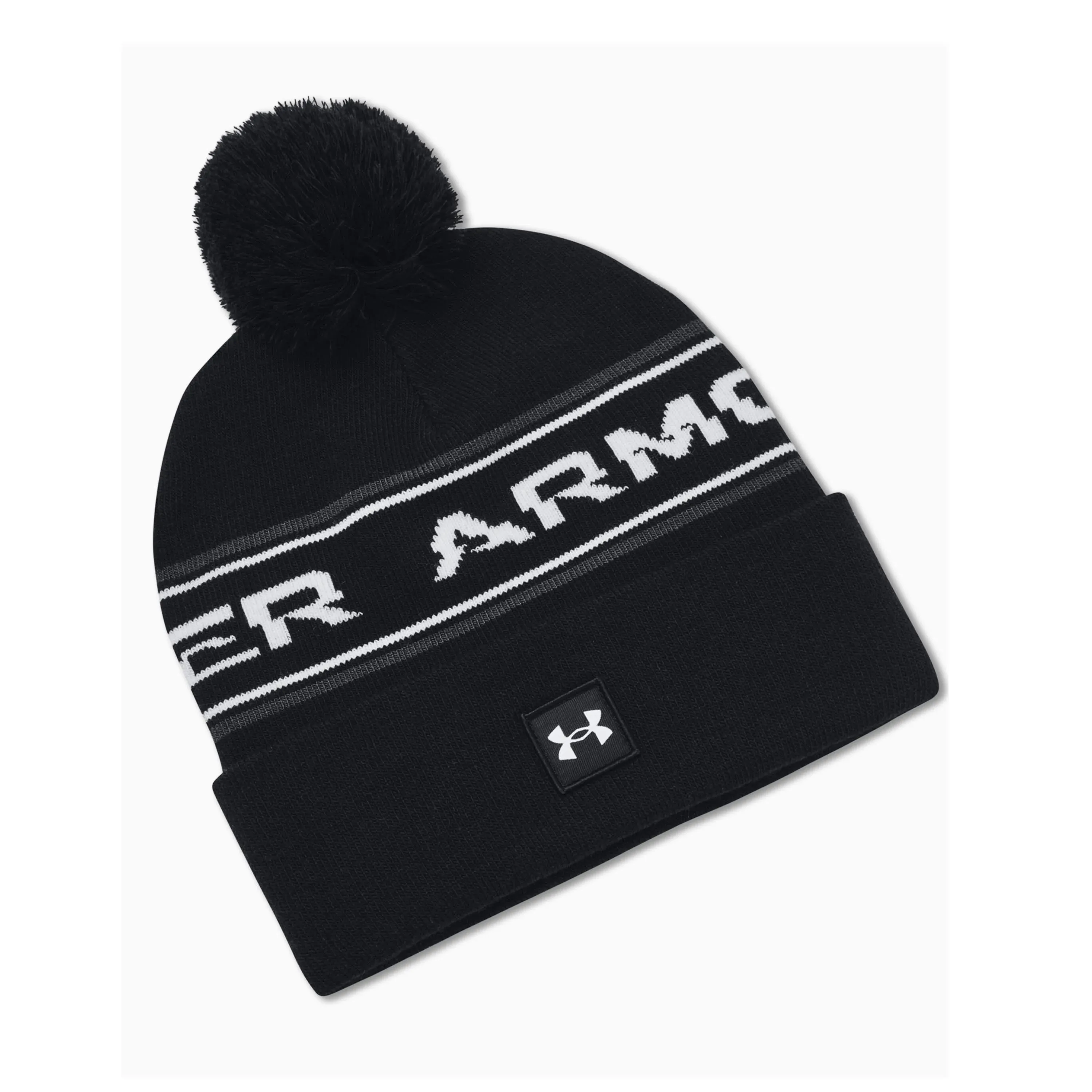 Under Armour Men's Halftime Pom Beanie Pitch Gray / Halo Gray