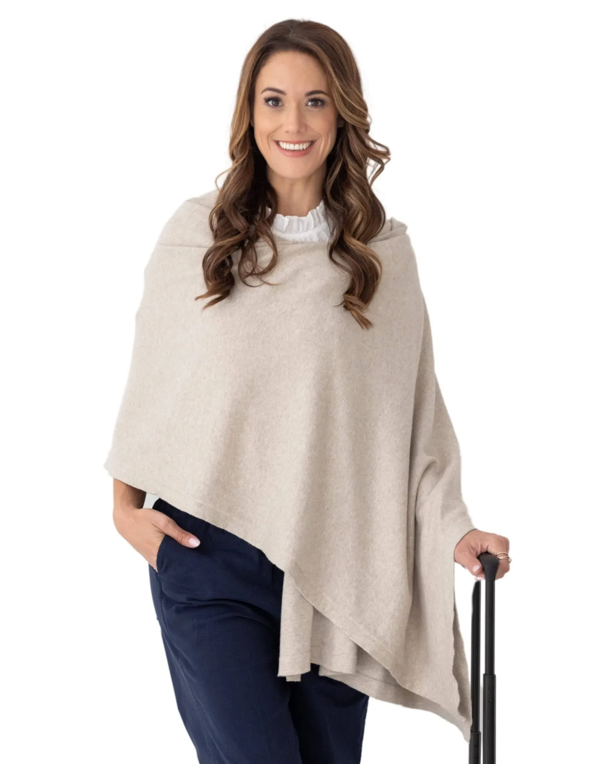 Zestt Organics The Dreamsoft Travel Scarf - Brownstone Colorblock