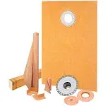 Kerdi-Shower-Kit 38" x 60" Offset PVC Flange 2"