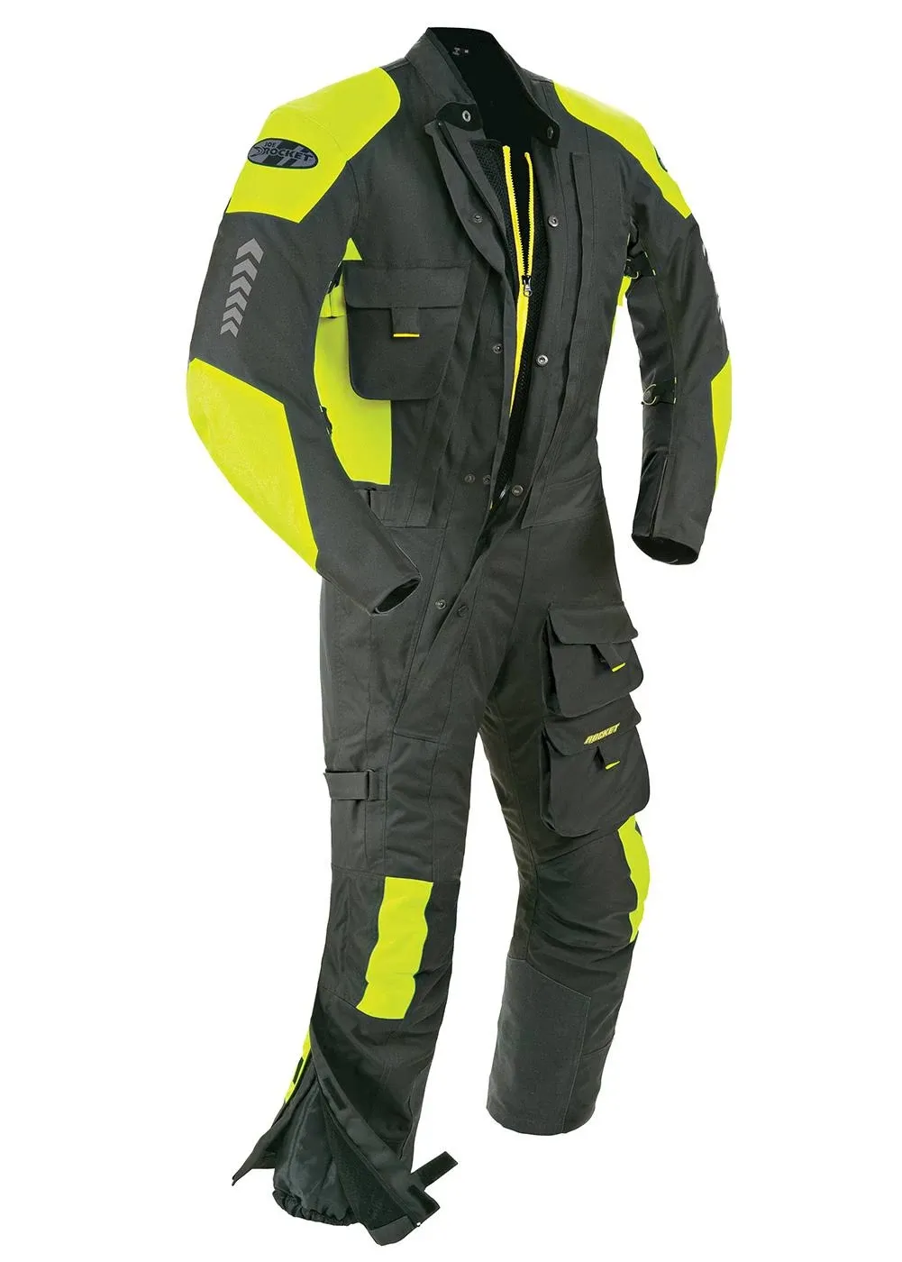 Joe Rocket Survivor Suit Lg Charcoal/Hi-Vi<wbr/>z