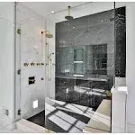 Stone Center Online Nero Marquina Black Marble 2x2 Square Mosaic Tile Honed Kitchen Bath Wall Floor Backsplash Shower (1 Sheet)