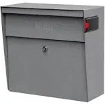 Mail Boss Metro Wall Mount Locking Mailbox Granite