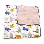 Little Unicorn Cotton Muslin Quilt, Dino Friends