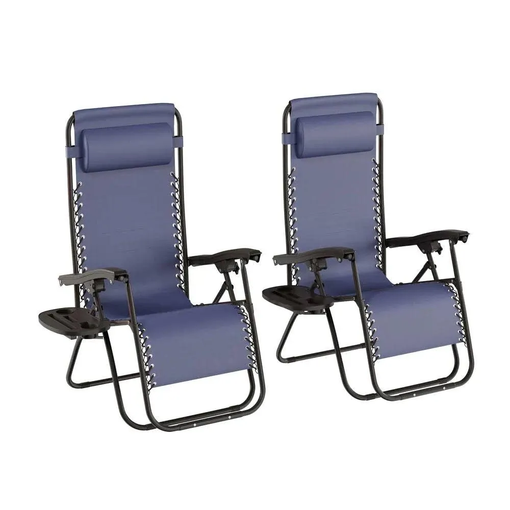 Lavish Home Zero Gravity Lounge Chairs (Set of 2)