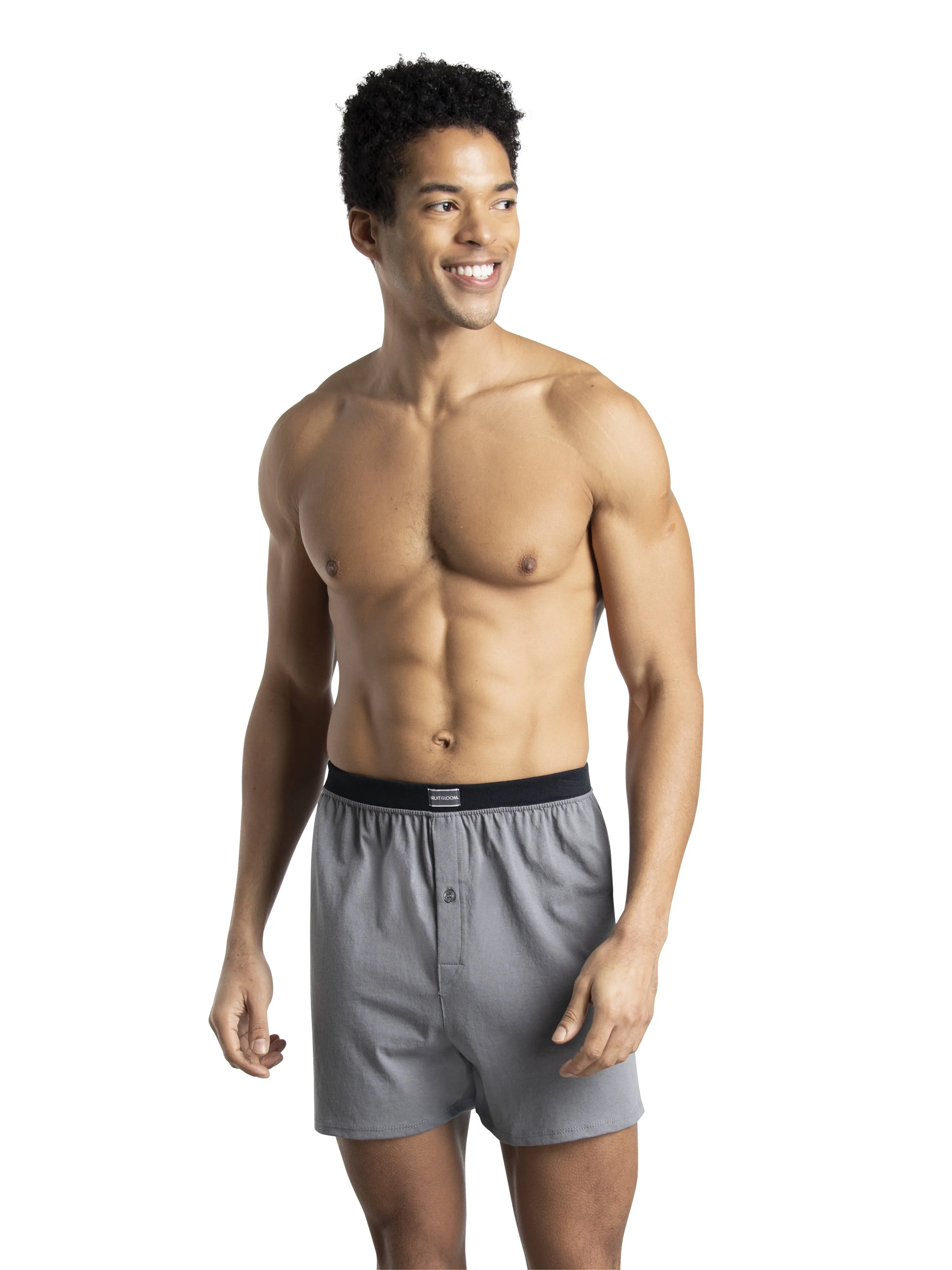 Fruit Of The Loom Mens Relaxed Fit Knit Boxers 3 Pack 540