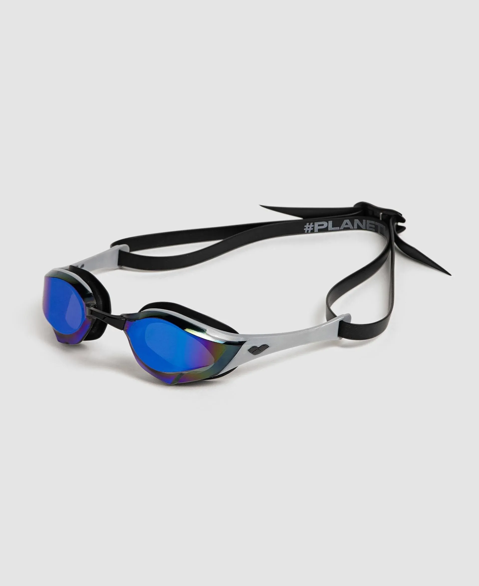 Arena Cobra Edge Swipe Mirrored Goggles - Gold / White / Black