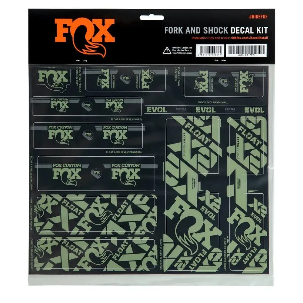 FOX Fork and Shock Decal Kit