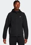 Nike Men's Tech Fleece Full-Zip Windrunner Hoodie (Black, XL)