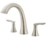 NEW Pfister, RT6-5WRK, Weller 2-Handle Tub Filler Trim Kit, Brushed Nickel