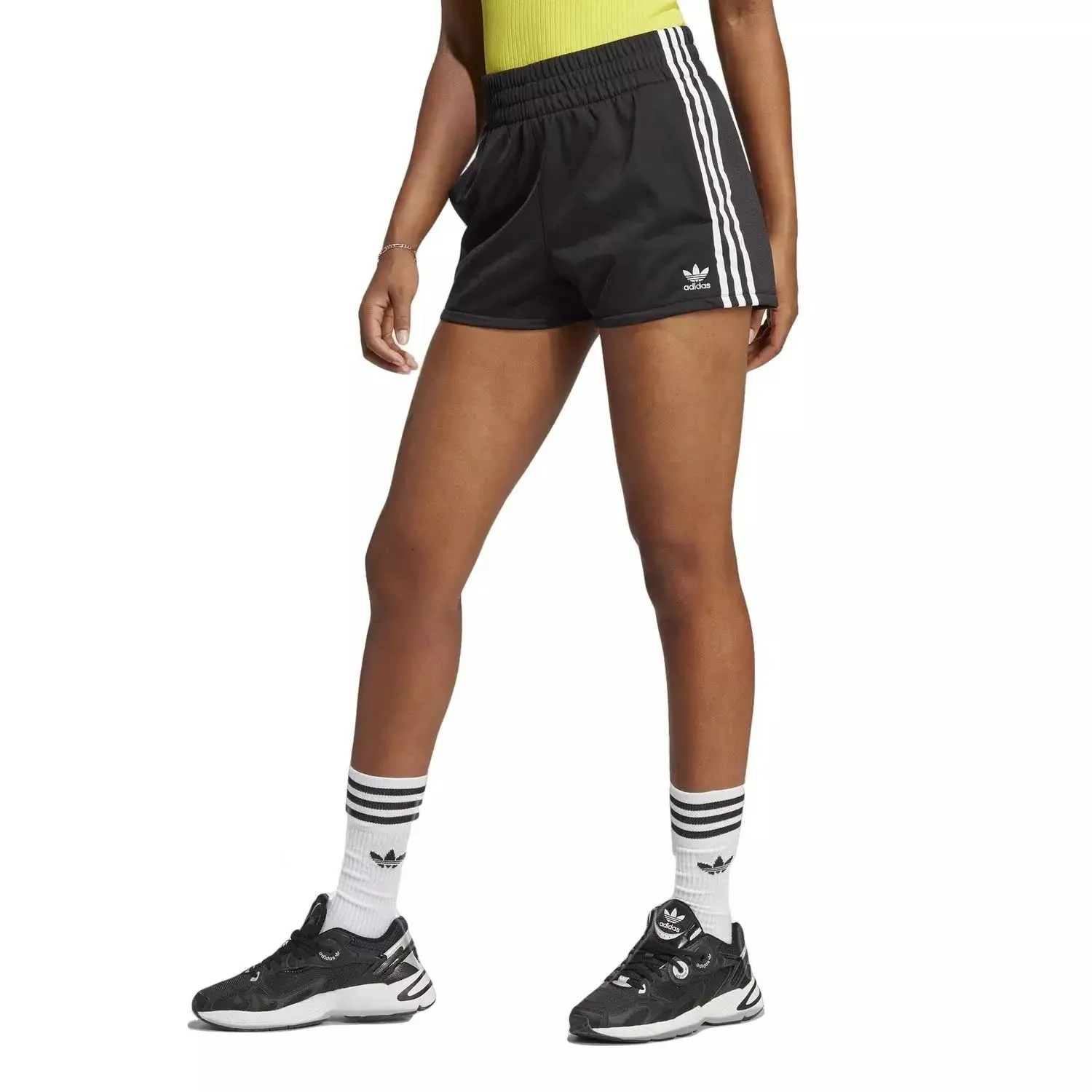 Adidas Originals Women's Adicolor 3-Stripes Shorts, Small, Black