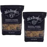 Jack Daniel's Whiskey Barrel Smoking Oak Wood Chips, 180 Cubic Inches (2 Pack)