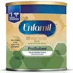 Enfamil ProSobee Soy-Based Infant Formula, for Sensitive Tummies, Powder 12.9 oz Can