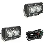 S2 Sport Black LED Auxiliary Light Pod Pair - Universal by Baja Designs