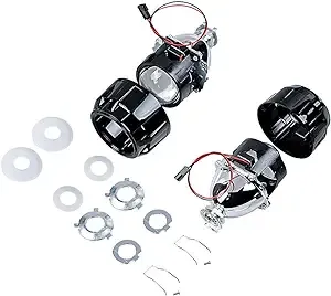 Amopa Compatible with H4 H7 H11 9005 9006 9007 H13 Headlight 1 Pair of Mini Bi ...