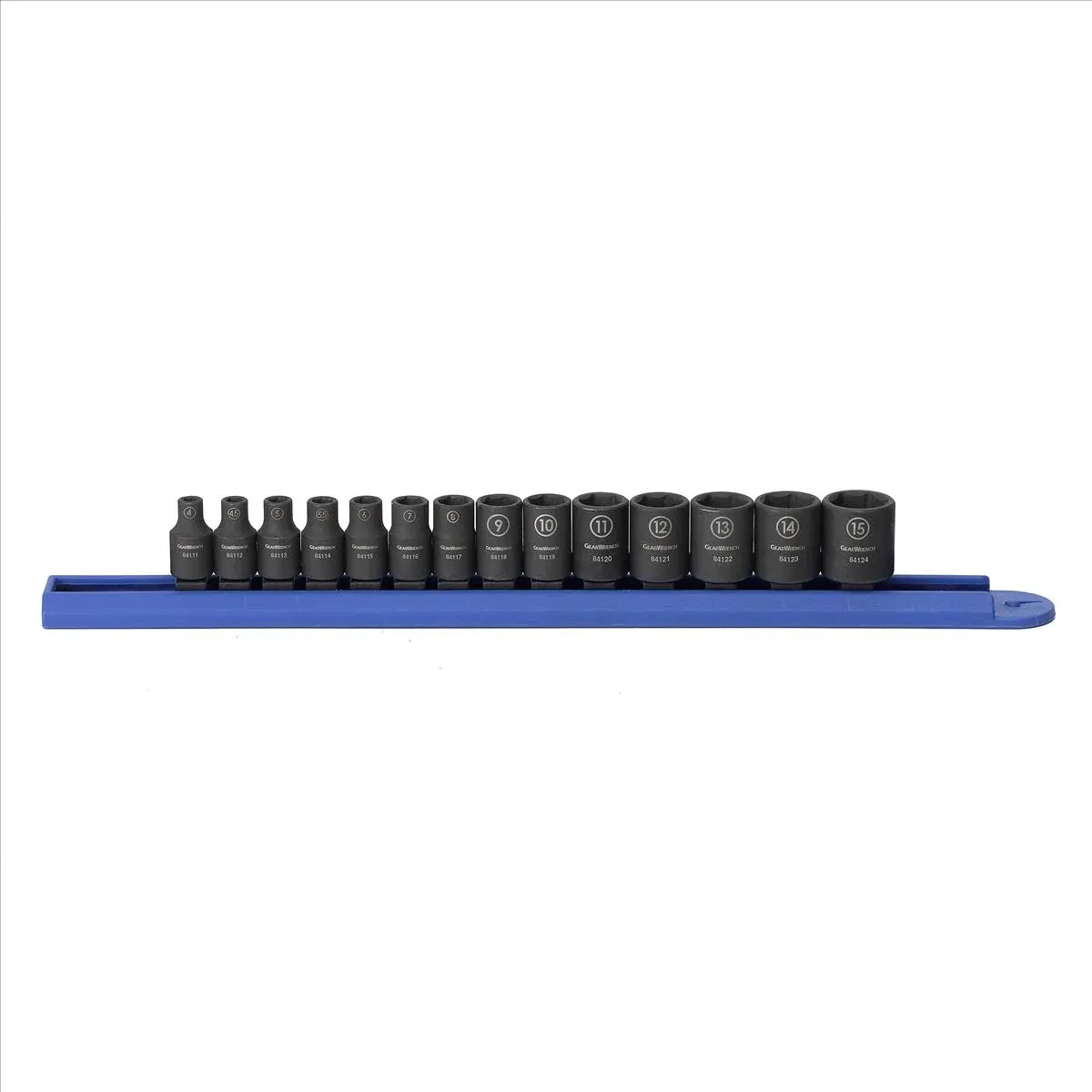 Metric Impact Socket Set, 14 Piece 1/4" Drive 6 Point