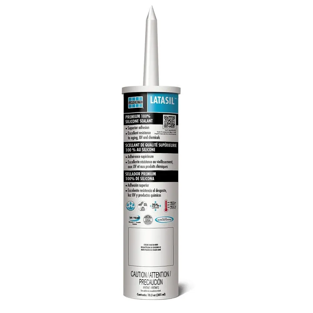 Laticrete Latasil Silicone Sealant - Bright White