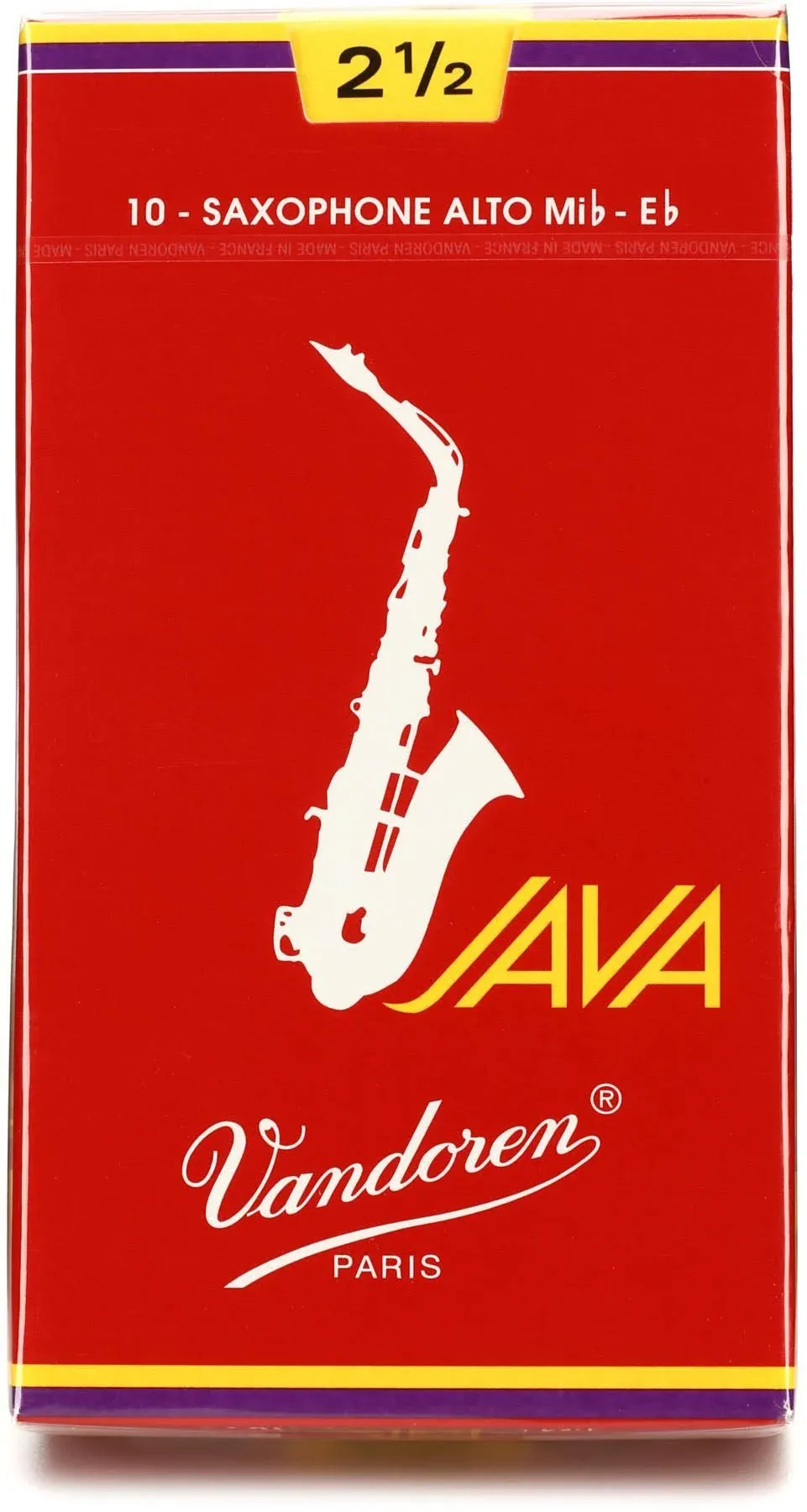 Vandoren Java Red, Alto Sax 10-Pack