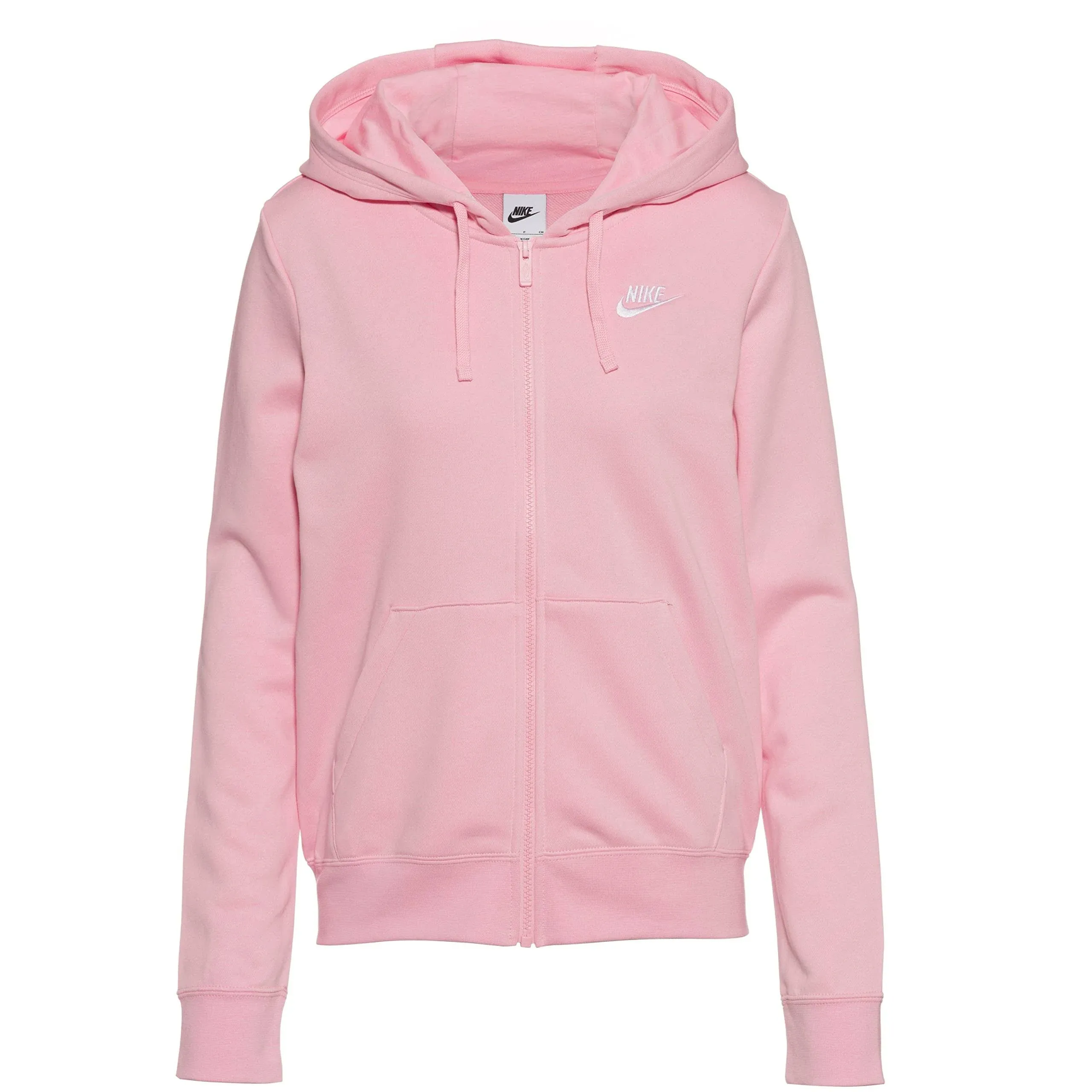 Nike Women's Sportswear Club Fleece Full-Zip Hoodie Pink