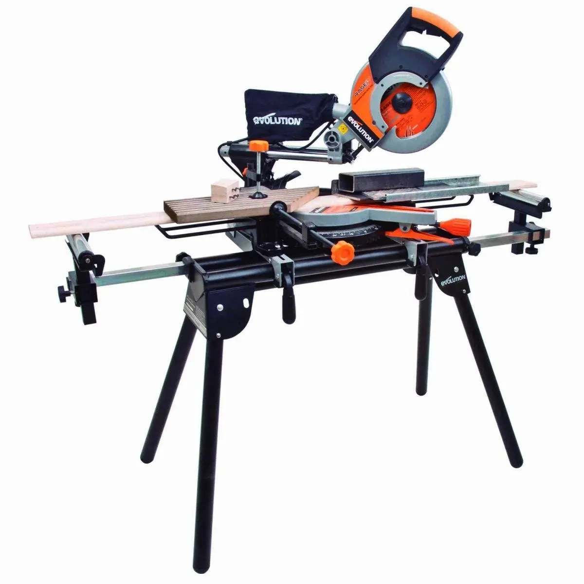 Power Compact Folding Miter Saw Stand with Quick Release Mounting Brackets ...