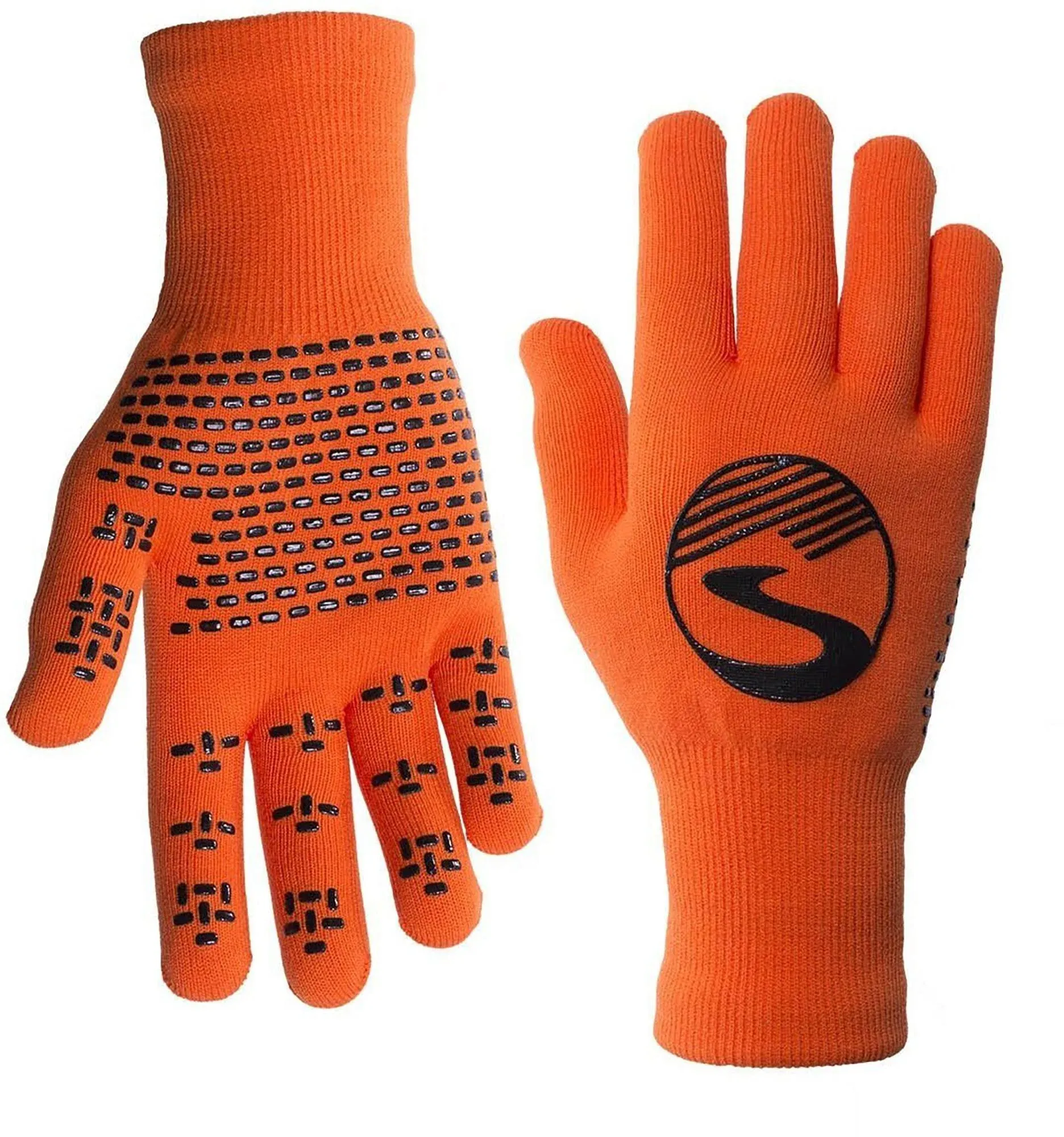 Showers Pass Crosspoint Knit Waterproof Gloves, Men's, XL, Orange