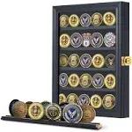 Jinchuan Military Challenge Coin Display Case Lockable Cabinet Rack Holder Shadow Box