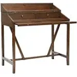 SAFAVIEH Wyatt Writing Desk With Pull-Out Table Teak